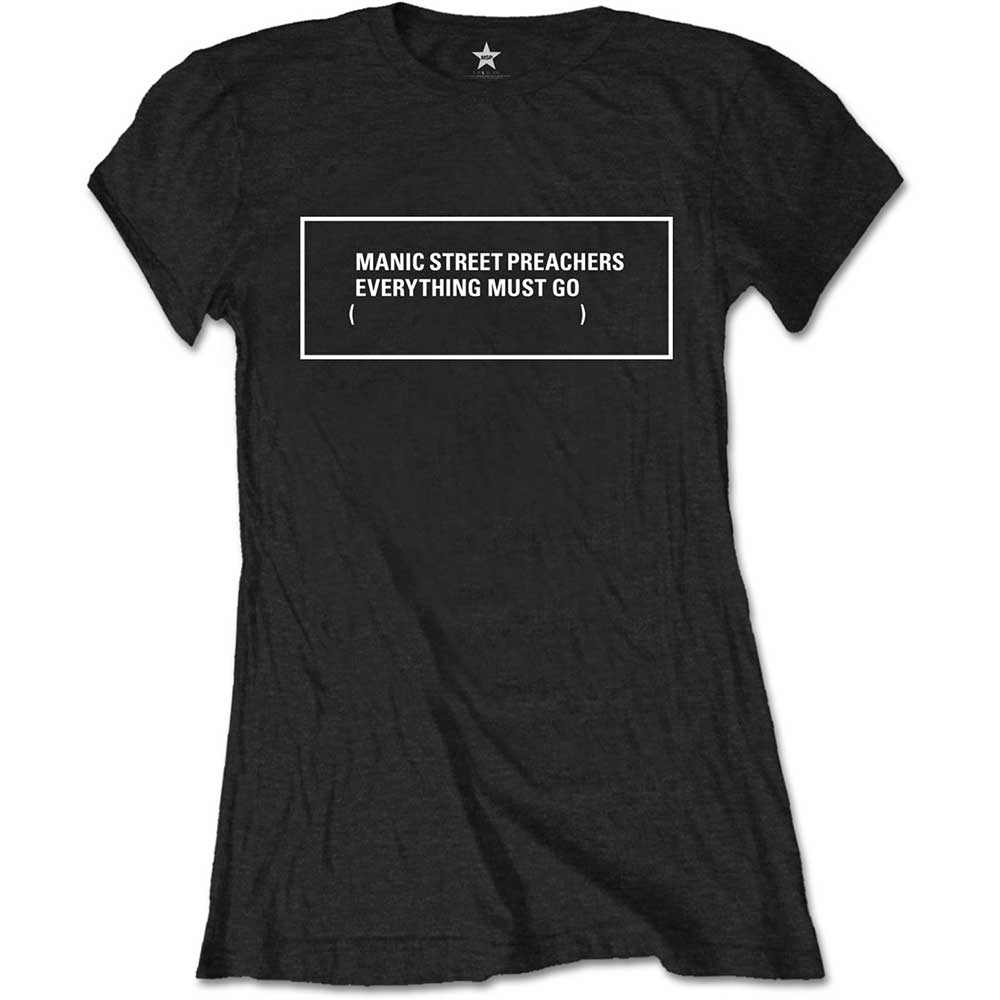 MANIC STREET PREACHERS マニックストリートプリーチャーズ - Everything Must Go Monochrome / Tシャツ / レディース - PGS